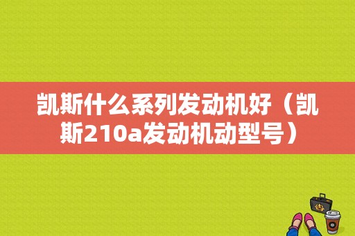 凯斯什么系列发动机好（凯斯210a发动机动型号）