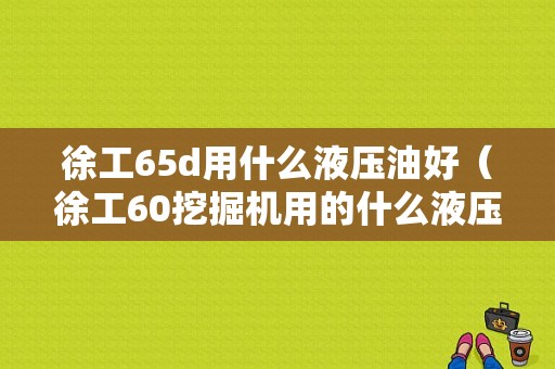 徐工65d用什么液压油好（徐工60挖掘机用的什么液压泵）