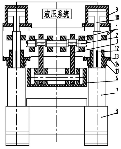 四柱压力机上部叫什么（四柱压力机图纸）