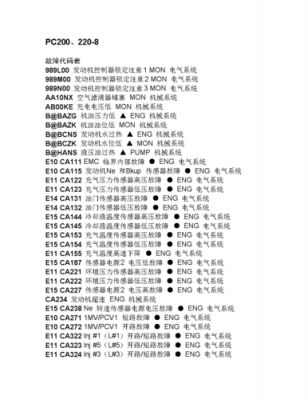 小松混合动力E09是什么代码（小松混合动力故障代码）