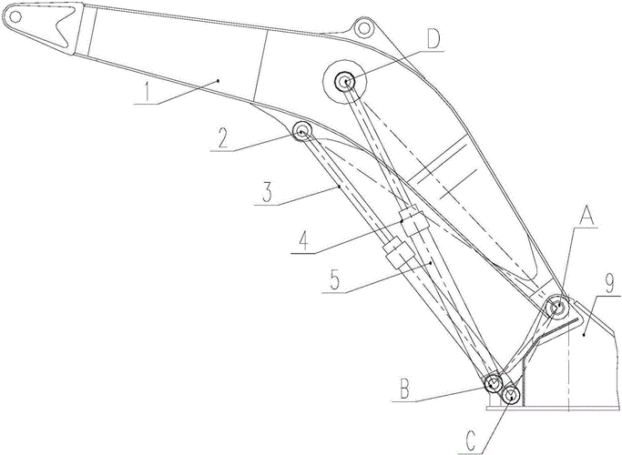 挖机上面的力臂叫什么（挖掘机的力臂画法）