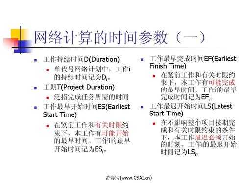 工作参数是什么（工作时间参数的计算方法）