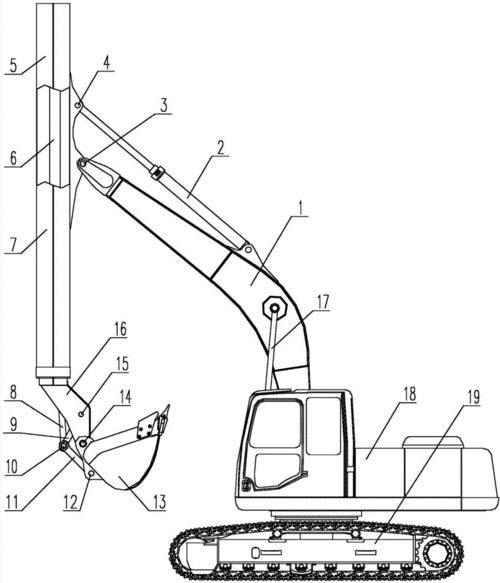挖掘机臂叫什么意思（挖掘机机臂原理图）