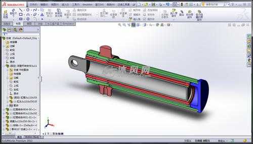 画油缸总成用什么软件好（油缸简易图）