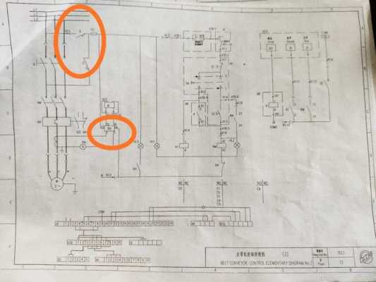 皮带机图b代表什么（皮带机电气图纸）