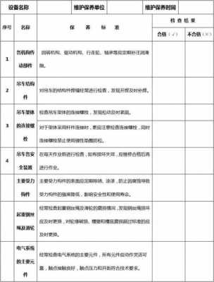 吊车维修保养检查什么（吊车维修保养检查什么项目）