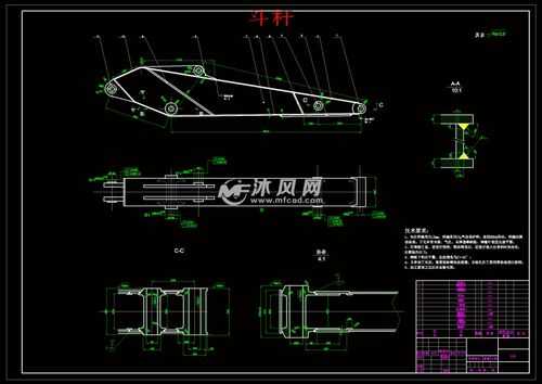 挖机的动臂长度是什么意思（挖掘机动臂斗杆简图）