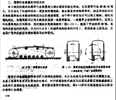 挖掘机采用什么带传动（挖掘机动力怎么传递给履带的）