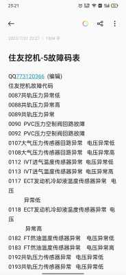 住友挖机7241代表什么（住友挖机7240报警代码表示什么）